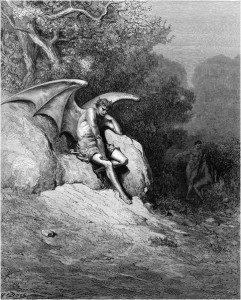 Gustave Doré, Paradise Lost, Book IX (1866): "O Earth, how like to Heav’n, if not preferr’d / More justly." (IX.99-100)