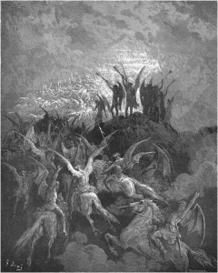 Gustave Doré, Paradise Lost, Book I (1866): "Their summons called / From every band and squared regiment / By place or choice the worthiest." (I.757-59)