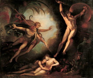 Satan Starts from the Touch of Ithuriel's Spear (1779)
