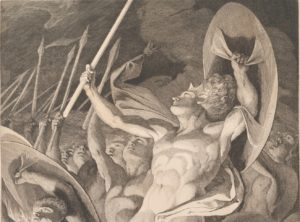 James Barry, (Detail) Satan and His Legions Hurling Defiance toward the Vault of Heaven (ca. 1792-94)