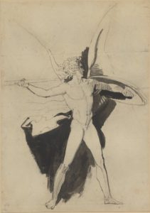 Preparatory drawing for Satan, Sin and Death (ca. 1792)