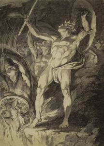 James Barry, Study for the etching Satan and His Legions Hurling Defiance toward the Vault of Heaven (ca. 1792-94)