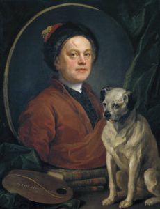 William Hogarth, Painter and his Pug (1745)