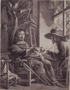 James Barry, Milton dictating to Ellwood the Quaker (ca. 1804-5)